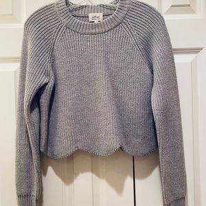 Aritzia Wilfred Scalloped Knit Sweater